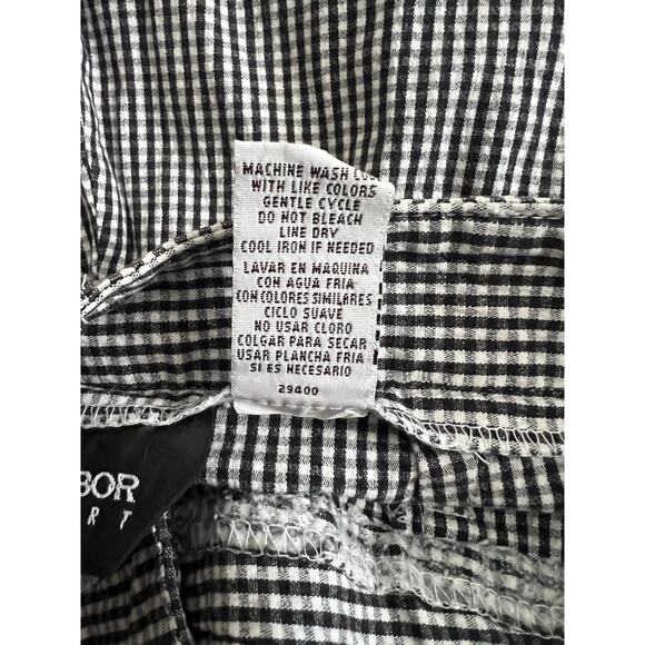 Sag Harbor Sport Vintage gingham black & white capri pants size 8 preppy mom - Picture 4 of 11